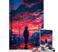 for Adults 1000 Piece Puzzle In The Rain Jigsaw Puzzles for Teenagers Precision Cutting Train Your Brain And Hands Great Gifts for Gaming (38x26cm)