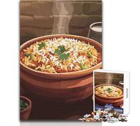 for Adults 1000 Piece Puzzle Indian Rice Dish Toys Educational Games Home Decoration Gift For Birthdays Size 38x52cm