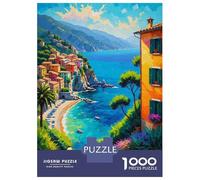 for Adults 1000 Piece Puzzle Italian Riviera Jigsaws for Adults Toy Wall Decor Enhance Memory Unique Gifts for Birthday And Christmas 38x26cm/1000pcs