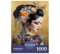 for Adults 1000 Piece Puzzle Japanese Geisha Art Print-2 Jigsaw Puzzle Anti-Stress Toys Difficult Hard Unique Gifts for Birthday And Christmas 38x26cm/1000pcs