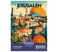 for Adults 1000 Piece Puzzle Jerusalems Golden Glow Teenager Puzzles Relax Games Improve Memory Unique Gifts for Birthday And Christmas 38x26cm/1000pcs