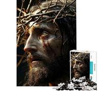 for Adults 1000 Piece Puzzle Jesus Is Alive Fun at Home Activities, Precision Cutting Practical Game Suitable for Ages 14 And Up (38X26cm)
