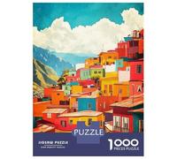 for Adults 1000 Piece Puzzle La Paz Bolivia Art Puzzles for Adults Hands-on Game Staycation Kill Time Unique Gifts for Birthday And Christmas 52x38cm/1000pcs