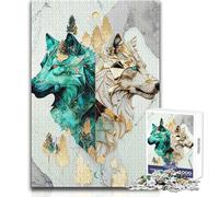 for Adults 1000 Piece Puzzle Legends of Kintsugi Wolves Tough Challenge Family Game Suitable for Ages 14 And Up (size 50x75cm)