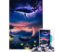 for Adults 1000 Piece Puzzle Magic Waterfall In The Sky Impossible Game for Educational Game Challenge Toy Funny Gifts Enhance Memory (Size 38x26cm)