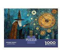 for Adults 1000 Piece Puzzle Magical Wizard Reading Book Jigsaw Puzzle Toy Wall Decor A Work of Art Unique Gifts for Birthday And Christmas 70x50cm/1000pcs