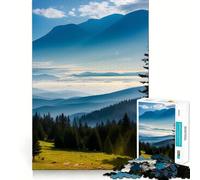 for Adults 1000 Piece Puzzle Majestic Mountain Ranges Sharp Cut Art Smart Challenge Fun Idle Time Game Christmas Wall Decor (50x75cm)