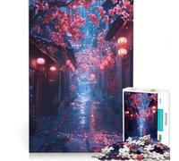 for Adults 1000 Piece Puzzle Midnight Cherry Path Educational Games Difficult And Challenge for Is Ideal As A Gift 38x52cm