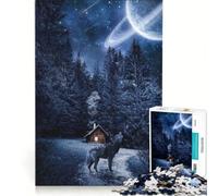 for Adults 1000 Piece Puzzle Midnight Educational Games Difficult And Challenge for Is Ideal As A Gift 38x26cm