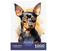 for Adults 1000 Piece Puzzle Miniature Pinscher Dog Puzzles for Adults Hands-on Game Staycation Kill Time Unique Gifts for Birthday And Christmas 38x26cm/1000pcs
