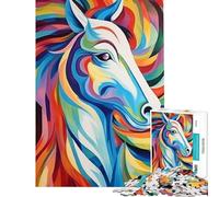 for Adults 1000 Piece Puzzle Modern Horse Abstract Art Learning Educational Toys Educational Games Birthday Present Great Gifts And Toys (Size 38x26cm)