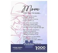 for Adults 1000 Piece Puzzle Mom Now That Im Older Jigsaws for Adults Toy Wall Decor Enhance Memory Unique Gifts for Birthday And Christmas 70x50cm/1000pcs