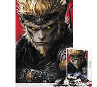 for Adults 1000 Piece Puzzle Monkey King Sun Wukong Practical Game for The Whole Family Toy Wall Decor Train Your Brain And Hands (38x52cm)