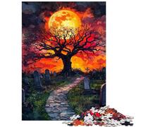 for Adults 1000 Piece Puzzle Moonlit Path to Eternity Jigsaw for Teenagers Pattern Assembly Parent-child Interaction Birthday And Unique Gifts (38x26cm/1000pcs)