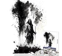 for Adults 1000 Piece Puzzle Moses And The Burning Bush Puzzle For Teenagers Stress Reliever Difficult And Challenge Toy Intellectual Game (38x52cm)