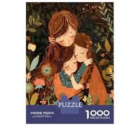 for Adults 1000 Piece Puzzle Mother Daughter Hug Art Print Teenager Puzzles Relax Games Improve Memory Unique Gifts for Birthday And Christmas 70x50cm/1000pcs