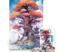 for Adults 1000 Piece Puzzle Mystical Big Tree Educational Games Difficult And Challenge for Is Ideal As A Gift 50x75cm