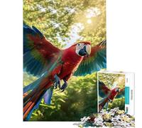 for Adults 1000 Piece Puzzle Parrots Paradise Addictive Toys to Cultivate Patience Practical Game Tough Challenge Birthday Gifts (Size 38x26cm)