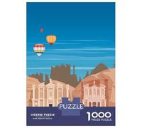 for Adults 1000 Piece Puzzle Petra Travel Print Puzzles for Adults Hands-on Game Staycation Kill Time Unique Gifts for Birthday And Christmas 52x38cm/1000pcs