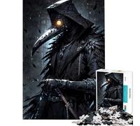 for Adults 1000 Piece Puzzle Plague Doctor with Glowing Eye Learning Educational Toys Educational Games Birthday Present Great Gifts And Toys (Size 75x50cm)