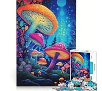 for Adults 1000 Piece Puzzle Psychedelic Mushrooms No Educational Games Difficult And Challenge for Is Ideal As A Gift 50x75cm