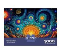 for Adults 1000 Piece Puzzle Psychedelic Space Tunnel Puzzles for Adults Hands-on Game Staycation Kill Time Unique Gifts for Birthday And Christmas 52x38cm/1000pcs