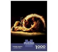 for Adults 1000 Piece Puzzle Rabbit Fox Cuddle Puzzles for Adults Hands-on Game Staycation Kill Time Unique Gifts for Birthday And Christmas 38x26cm/1000pcs