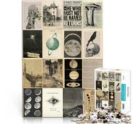 for Adults 1000 Piece Puzzle Retro Art Mosaic Poster Made of cardboard Suitable for ages 14 and up Beautiful design gameBeautiful design game A work of art。size：26x38cm/10.24x14.96inch