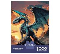 for Adults 1000 Piece Puzzle Retro Fantasy Dragon Beast Puzzles for Adults Hands-on Game Staycation Kill Time Unique Gifts for Birthday And Christmas 38x26cm/1000pcs