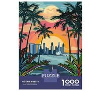 for Adults 1000 Piece Puzzle Singapore Sunset Cityscape Teenager Puzzles Relax Games Improve Memory Unique Gifts for Birthday And Christmas 70x50cm/1000pcs