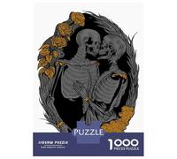 for Adults 1000 Piece Puzzle Skulls Love Puzzles for Adults Hands-on Game Staycation Kill Time Unique Gifts for Birthday And Christmas 70x50cm/1000pcs