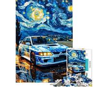 for Adults 1000 Piece Puzzle Starry Night Lancer Evo Jigsaw Puzzle 1000 Educational Toy Tough Challenge Brainteaser Family Games (38x52cm)
