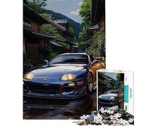 for Adults 1000 Piece Puzzle Starry Sky Sports Car Help The Brain Exercise Staycation Kill Time Family Games for And 14 Years And over (38x26cm)