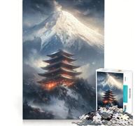 for Adults 1000 Piece Puzzle Temple near The Mountain Hands-on Game Interesting Stress Reduction Unique Birthday And Gifts 50x75cm