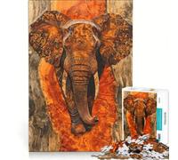 for Adults 1000 Piece Puzzle The Elephant's Grace Hands-on Game Interesting Stress Reduction Unique Birthday And Gifts 38x26cm