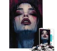 for Adults 1000 Piece Puzzle The Vampire Lady Difficult And Challenge Learning Educational Hands-on Game for 14+ Puzzle Game Offered (38x26cm)