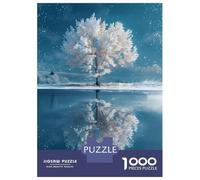 for Adults 1000 Piece Puzzle The Winter Tree Of Life Puzzles for Adults Brain Teaser Game Perfect Decoration Difficult And Challenge 70x50cm/1000pcs