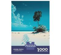 for Adults 1000 Piece Puzzle Travel Along The Beach Jigsaws for Adults Toy Wall Decor Enhance Memory Unique Gifts for Birthday And Christmas 70x50cm/1000pcs