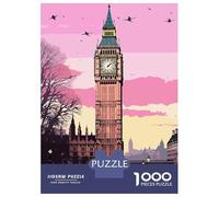 for Adults 1000 Piece Puzzle Travel to Big Ben Puzzles for Adults Hands-on Game Staycation Kill Time Unique Gifts for Birthday And Christmas 38x26cm/1000pcs