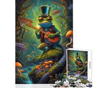 for Adults 1000 Piece Puzzle Trippy Steampunk Frog Vibe Puzzle For Teenagers Staycation Kill Time Fun Activities at Home Unique Challenge Game (38x52cm)