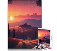 for Adults 1000 Piece Puzzle Tuscany Sunset Toys Educational Games Home Decoration Gift For Birthdays Size 50x75cm