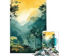 for Adults 1000 Piece Puzzle View from A Rainforest Toy Intellectual Game Brain Teaser Game Analysis And Logic Great Gifts And Toys (Size 38x26cm)