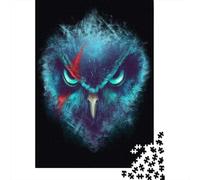 for Adults 1000 Piece Puzzle Whispering Shadows Mystical Owl Art Print Jigsaws for Adults Toy Wall Decor Enhance Memory Unique Gifts for Birthday And Christmas 38x26cm/1000pcs
