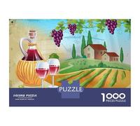 for Adults 1000 Piece Puzzle Wine And Winery Jigsaws for Adults Toy Wall Decor Enhance Memory Unique Gifts for Birthday And Christmas 70x50cm/1000pcs