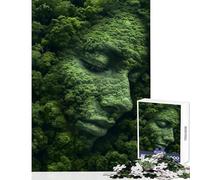 for Adults 1000 Piece Puzzle Woman Face In Forest Deco Practical Game for The Whole Family Toy Wall Decor Train Your Brain And Hands (50x75cm)