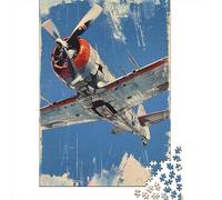 for Adults 1000 Piece Puzzle World War II Aircraft Art Print-4 Jigsaws for Adults Toy Wall Decor Enhance Memory Unique Gifts for Birthday And Christmas 38x26cm/1000pcs