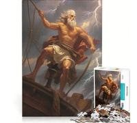 for Adults 1000 Piece Puzzle Zeus in A Storm Toy Wall Decor Difficult Hard Unique Gifts for Birthday And Christmas 38x52cm