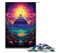 for Adults 1000 Piece The Colorful Psychedelia of Egypt’s Space Desert Jigsaw Puzzles for Adults Wood Puzzle Difficult And Challenge 75x50cm
