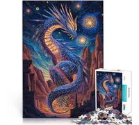 for Adults 1000 Pieces Puzzle Dragon Totem Made of cardboard for and 14 years and over Each piece is unique - Fun and challenging game for the whole ideas。size：26x38cm/10.24x14.96inch