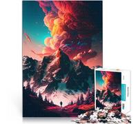 for Adults 1000 Pieces Puzzle Gifts “Majestic Ascent” Made of wood，for age 14+ Difficult to complete but fun and humorous Birthday gift。size：50x75cm/14.96x20.47inch